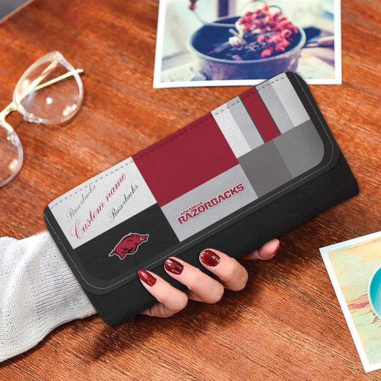 Arkansas Razorbacks Custom Name Zippy Long Wallets
