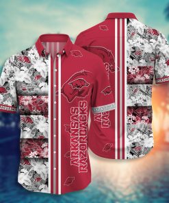 Arkansas Razorbacks Hawaiian Aloha Shirts NCAA