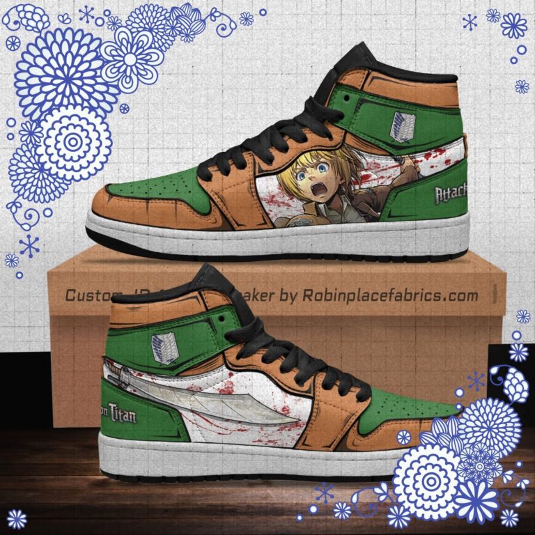 Armin Arlert Anime Shoes Custom Attack On Titan Boot Sneakers
