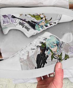 Asada Shino Sinon Sword Art Online Low top Leather Stan Smith Sneaker, Casual Shoes