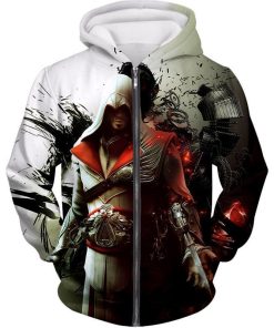 Assassin Ezio Firenze Super Graphic All Over Print Hoodie and Zip