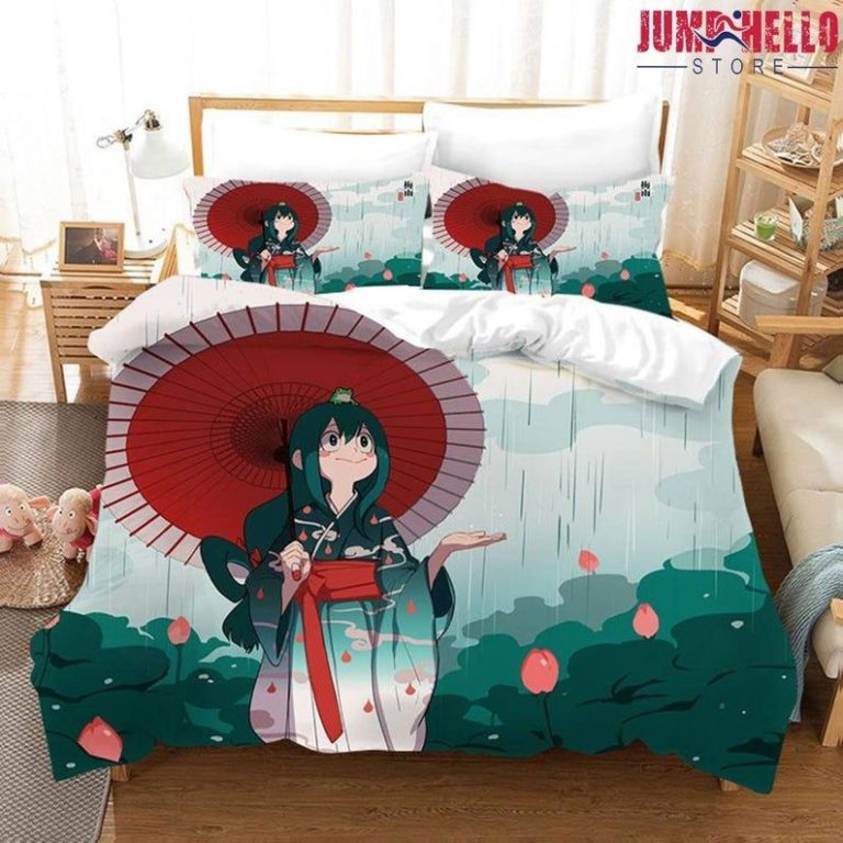 Asui Tsuyu My Hero Academia Bedding Custom Anime Bed Set ...