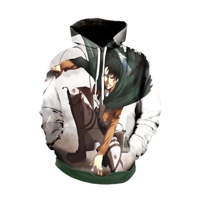 Attack On Titan 3d Levi In Battle All Over Print Hoodie and Zip