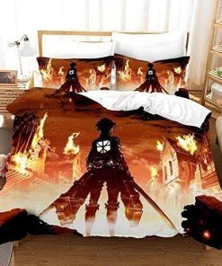 Attack On Titan Bed Set Brilliant Levi Ackerman Anime Bedding