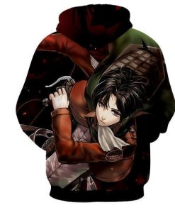 Attack On Titan Captain Levi Ackerman All Over Print Hoodie and Zip