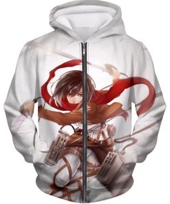 Attack On Titan Cute Mikasa Ackerman All Over Print Hoodie and Zip