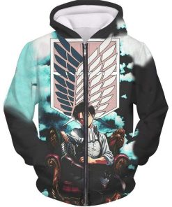 Attack On Titan Heichov Levi Ackerman 3D Printed Hoodie Attack On Titan Heichov Levi Ackerman 3D Printed Hoodie
