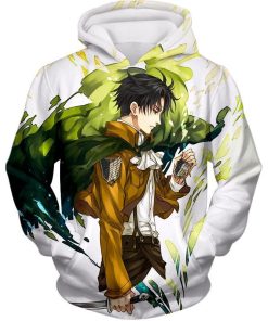 Attack On Titan Survey Corp Soldier Levi Ackerman Ultimate Anime All Over Print Hoodie and Zip