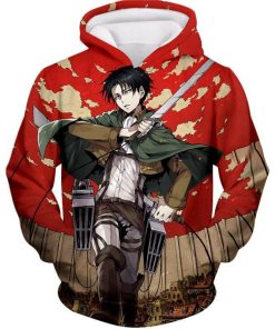 Attack On Titan Incredible Captain Levi Action Anime All Over Print Hoodie and Zip