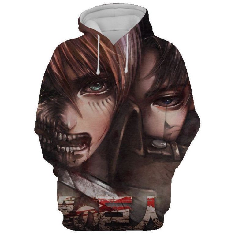 Attack On Titan Manga Canvas All Over Print Hoodie and Zip
