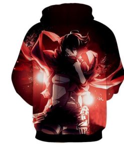 Attack On Titan Mikasa Ackerman Omni Red Scarf All Over Print Hoodie and Zip