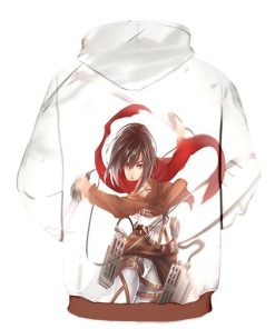 Attack On Titan Mikasa Ackerman Red Scarf All Over Print Hoodie and Zip