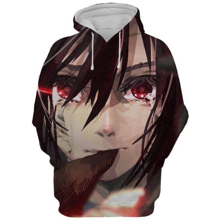 Attack On Titan Mikasa Ackerman’s Scarf All Over Print Hoodie and Zip