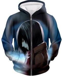 Attack On Titan Most Beautiful Mikasa Ackerman All Over Print Hoodie and Zip