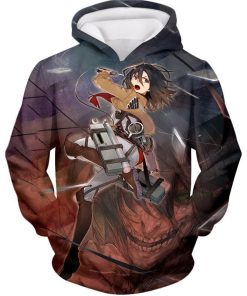 Attack On Titan Super Skilled Soldier Mikasa Ackerman Ultimate All Over Print Hoodie and Zip