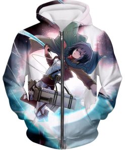 Attack On Titan Super Soldier Mikasa Ackerman All Over Print Hoodie and Zip