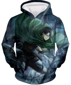 Attack On Titan Super Survey Soldier Captain Levi All Over Print Hoodie and Zip