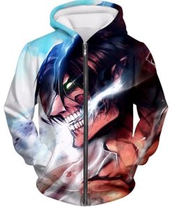 Attack On Titan Titan Form Eren Yeager All Over Print Hoodie and Zip Attack On Titan Titan Form Eren Yeager All Over Print Hoodie and Zip