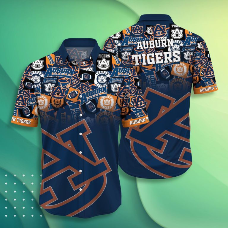 Auburn Tigers Casual Short Sleeve Hawaiian Shirt