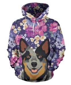 Australian Cattle Dog Portrait Hoodie Australian Cattle Dog Portrait Hoodie