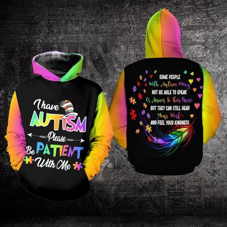 Autism Awareness Patient Hoodie 3D