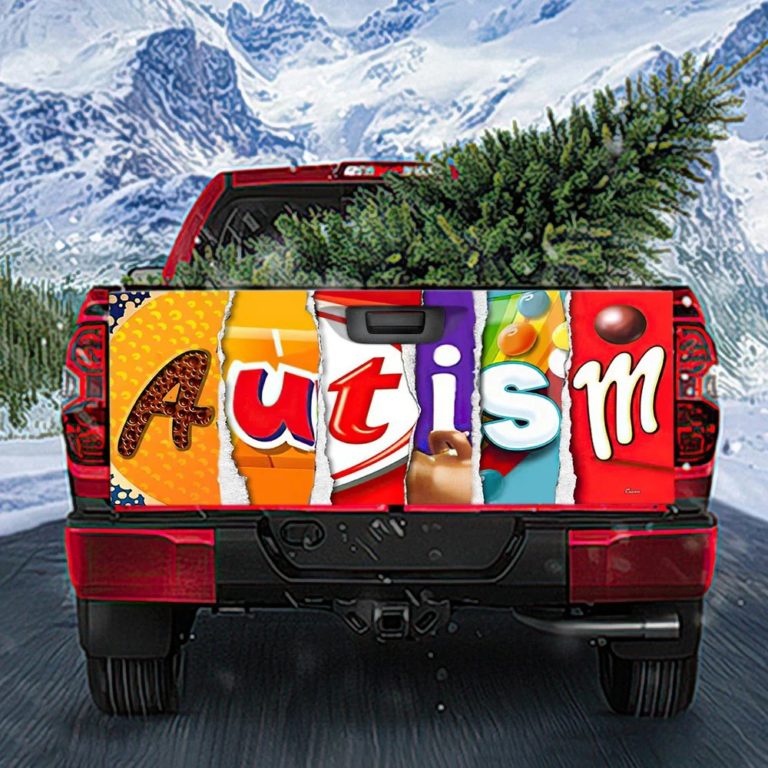 Autism Awareness Truck Tailgate Decal Sticker Wrap Chocolate 347TDv1