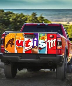 Autism Awareness Truck Tailgate Decal Sticker Wrap Chocolate 347TDv1 Autism Awareness Truck Tailgate Decal Sticker Wrap Chocolate 347TDv1