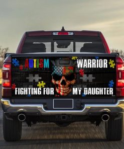 Autism Awareness Warrior For Daughter Truck Tailgate Decal Autism Awareness Warrior For Daughter Truck Tailgate Decal
