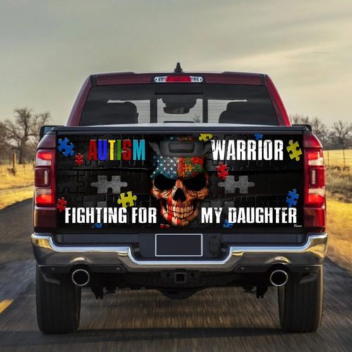 Autism Awareness Warrior For Daughter Truck Tailgate Decal ...