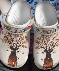Autumn Deer Crocbland Clog Birthday Gift For Man Woman- Crocs Shoes