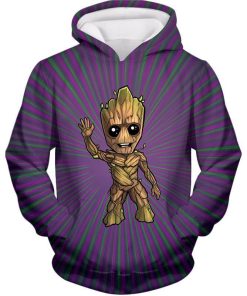 Baby Groot All Over Print Hoodie and Zip