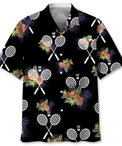 Badminton Hawaiian Nature Short Sleeve Casual Shirt, Aloha Shirt Badminton Hawaiian Nature Short Sleeve Casual Shirt, Aloha Shirt