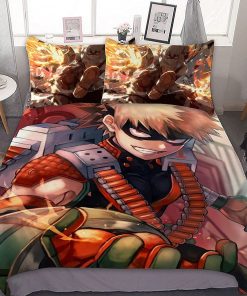 Bakugou Katsuki My Hero Academia MHA Bedding Custom Anime Bed Set Bakugou Katsuki My Hero Academia MHA Bedding Custom Anime Bed Set