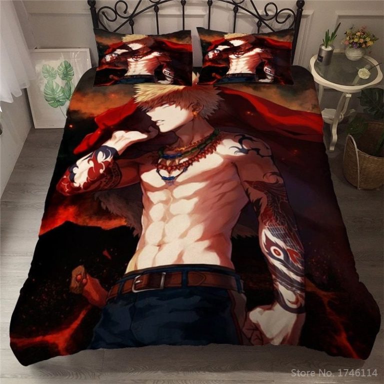 Bakugou My Hero Academia Bedding Custom Anime Bed Set