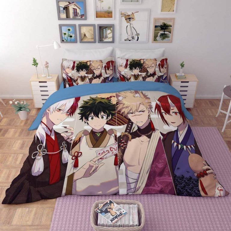 Bakugou Wolf My Hero Academia Anime Bed Set Fan Art Bedding