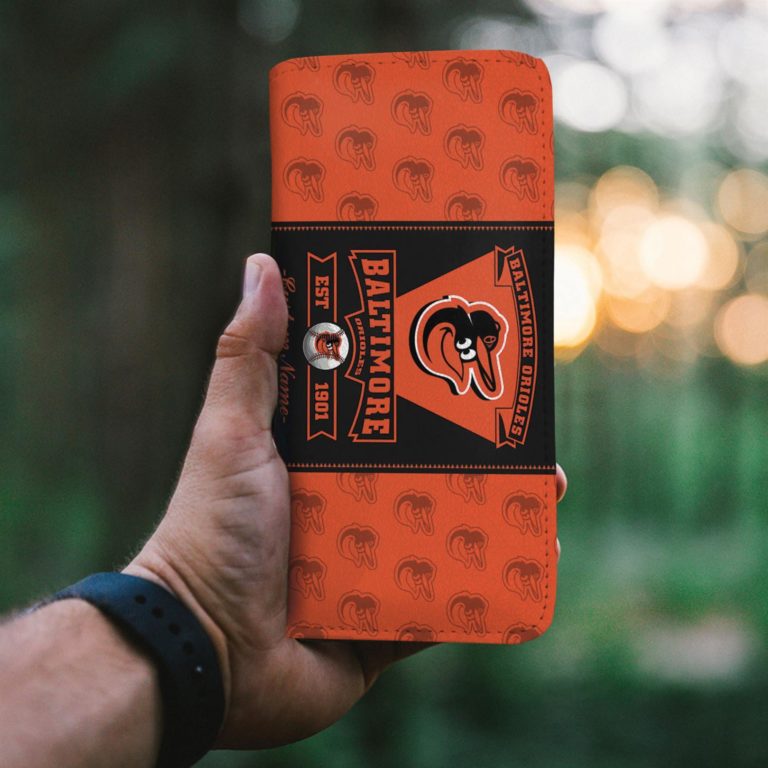 Baltimore Orioles Custom Name Zippy Long Wallets
