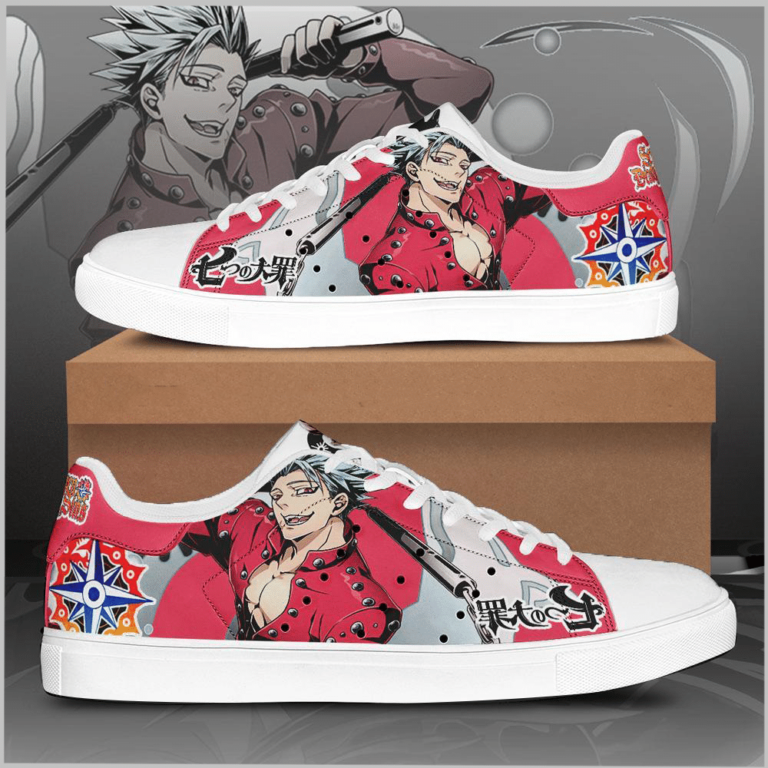 Ban The Seven Deadly Sins Low top Leather Stan Smith Sneaker, Casual Shoes
