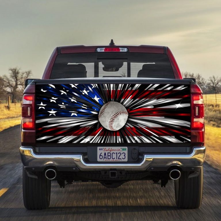 Baseball American Truck Tailgate Decal