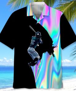 Baseball Liquid Metal Short Sleeve Casual Button Up Shirts Baseball Liquid Metal Short Sleeve Casual Button Up Shirts