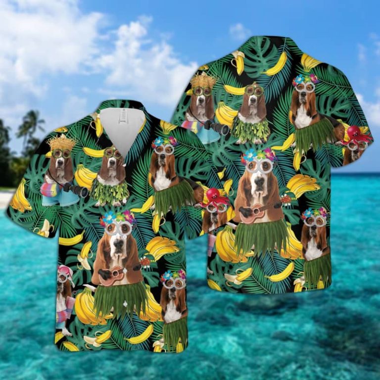 Basset Hound Hawaiian Shirt