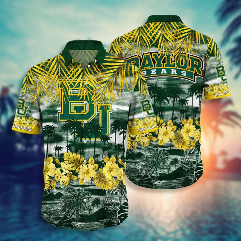 Baylor Bears Button Down Hawaiian Shirt