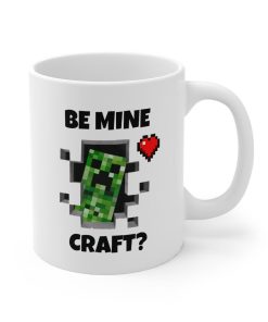 Be Mine Craft Gamer Minecraft Valentines Gift Ceramic Mug