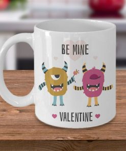 Be Mine Valentine Monster Ceramic Mug