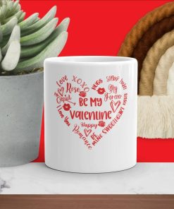 Be My Valentine White Glossy Ceramic Mug