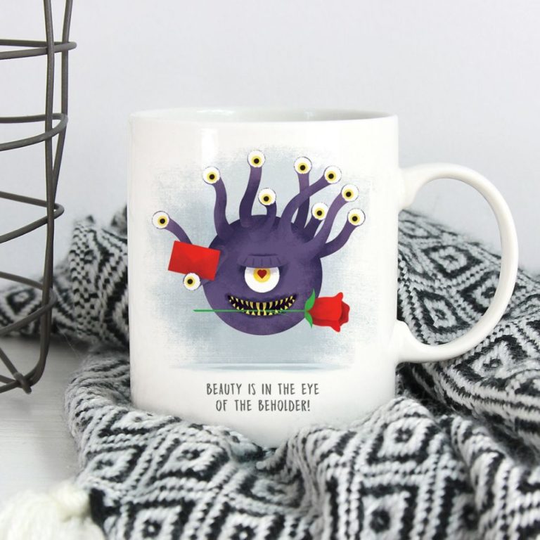 Beautiful Beholder Valentine Ceramic Mug