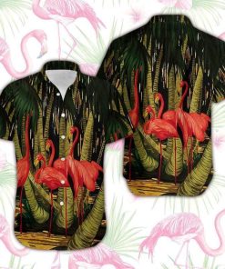 Beautiful Flamingo Coconut Hawaiian Shirt Beautiful Flamingo Coconut Hawaiian Shirt