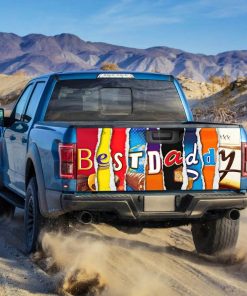 Best Dad Truck Tailgate Decal Chocolate 347 Best Dad Truck Tailgate Decal Chocolate 347