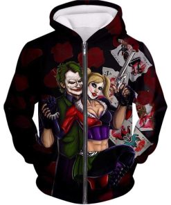 Best Villain Couple Joker X Harley Quinn All Over Print Hoodie and Zip