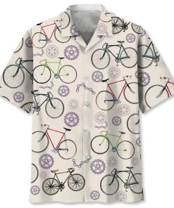 Bicycle Lovers Short Sleeve Casual Shirt, Aloha Shirt