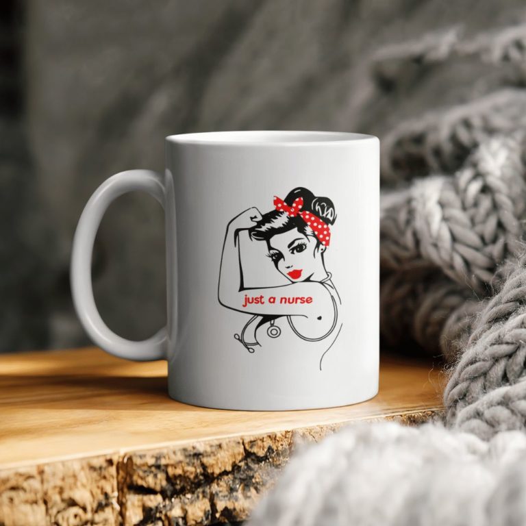 Biting Glossy Lips Sexy Saints Ceramic Mug